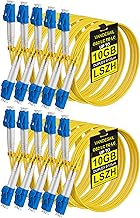 10 Pack LC to LC Single Mode Fiber Patch Cables