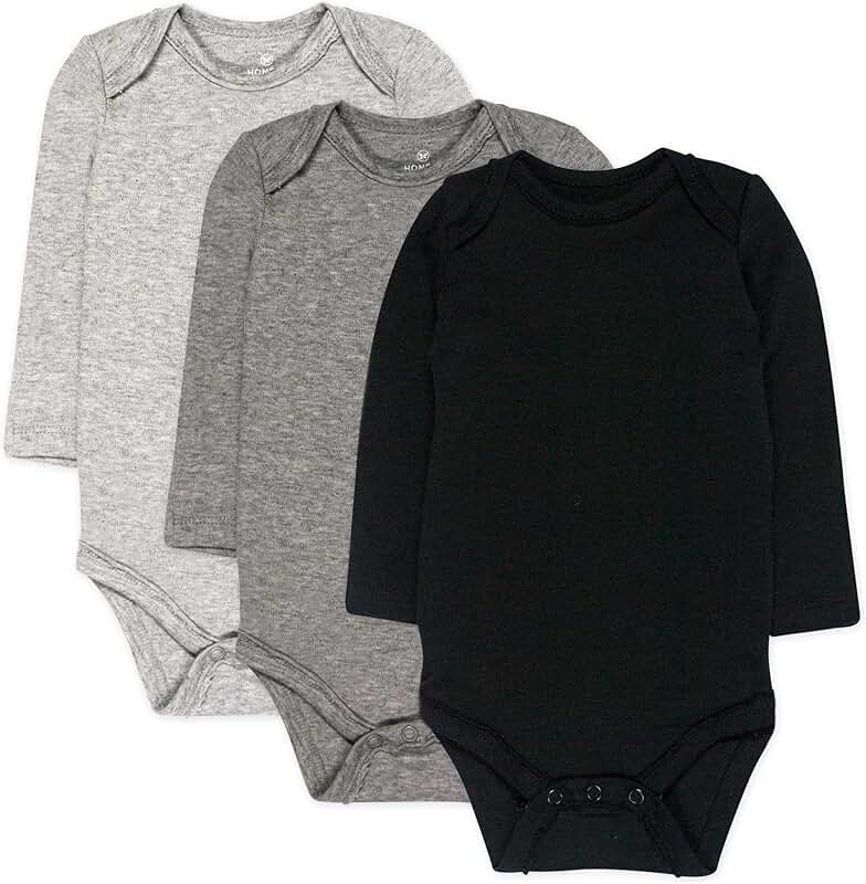 Baby Long Sleeve Organic Cotton Bodysuits Pack