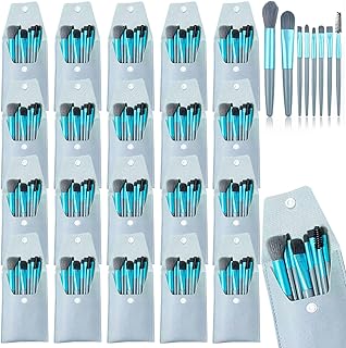 20-piece travel makeup brush set with bag