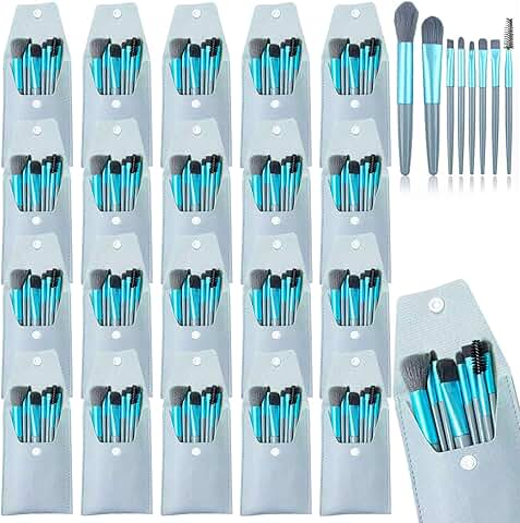 20-piece travel makeup brush set with bag