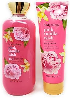 Pink Vanilla Body Wash and Body Cream Set