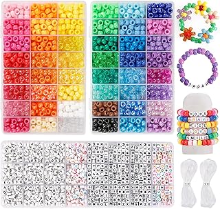 3960-Piece Pony Beads Kit for Jewelry Making