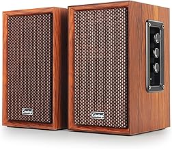 40W Bluetooth Wooden Computer Speakers with Bass