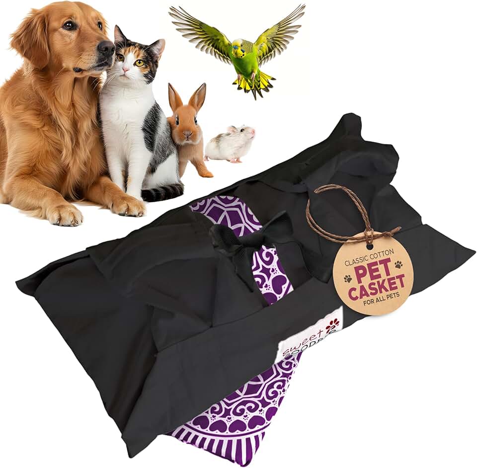 Eco-Friendly Pet Burial & Cremation Kit (Small, Black/Magenta)