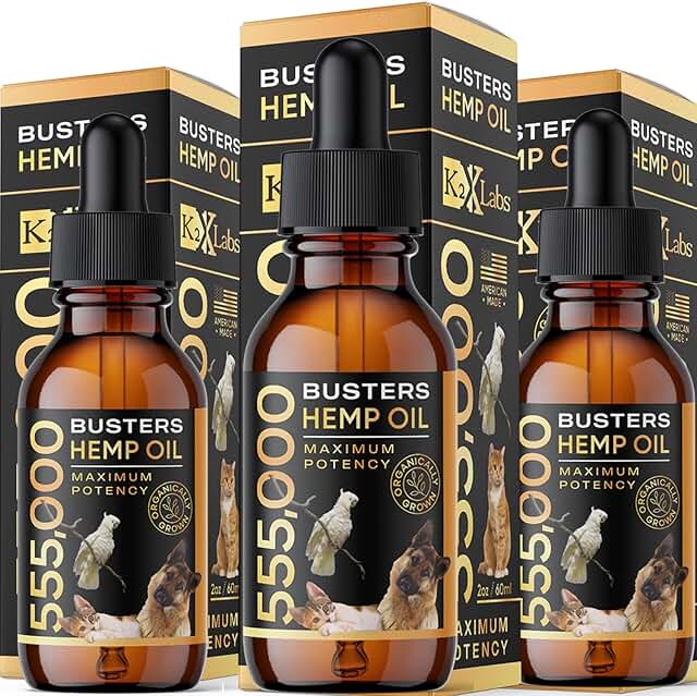 3-Pack Organic Hemp Oil for Dogs and Pets