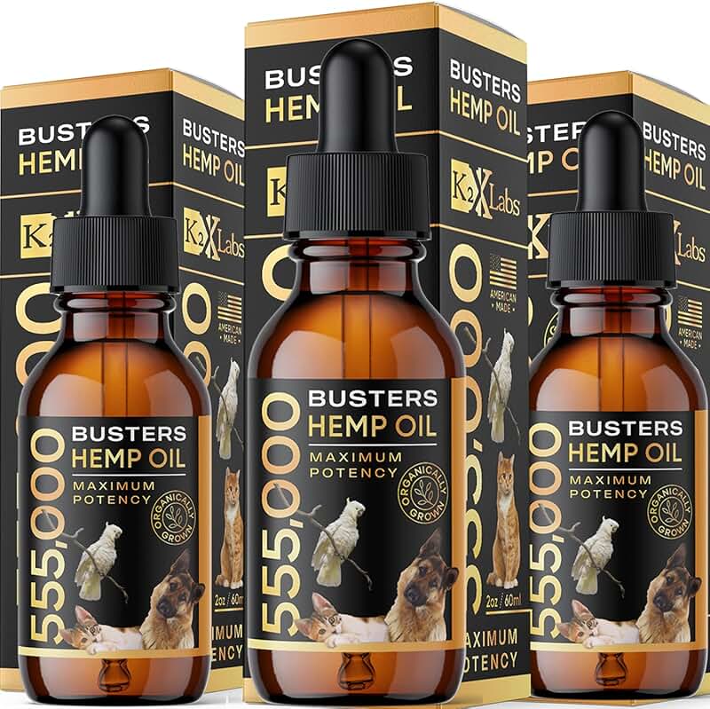 3-Pack Organic Hemp Oil for Dogs and Pets