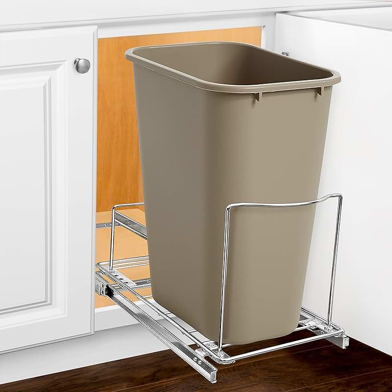 Pull-Out Trash Can Drawer for Kitchen Cabinets
