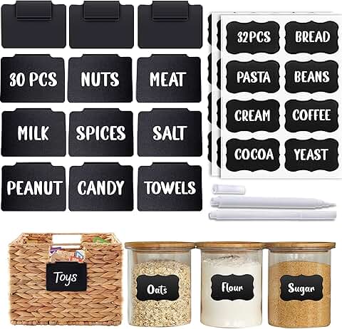 94-Piece Basket Labels and Stickers Set