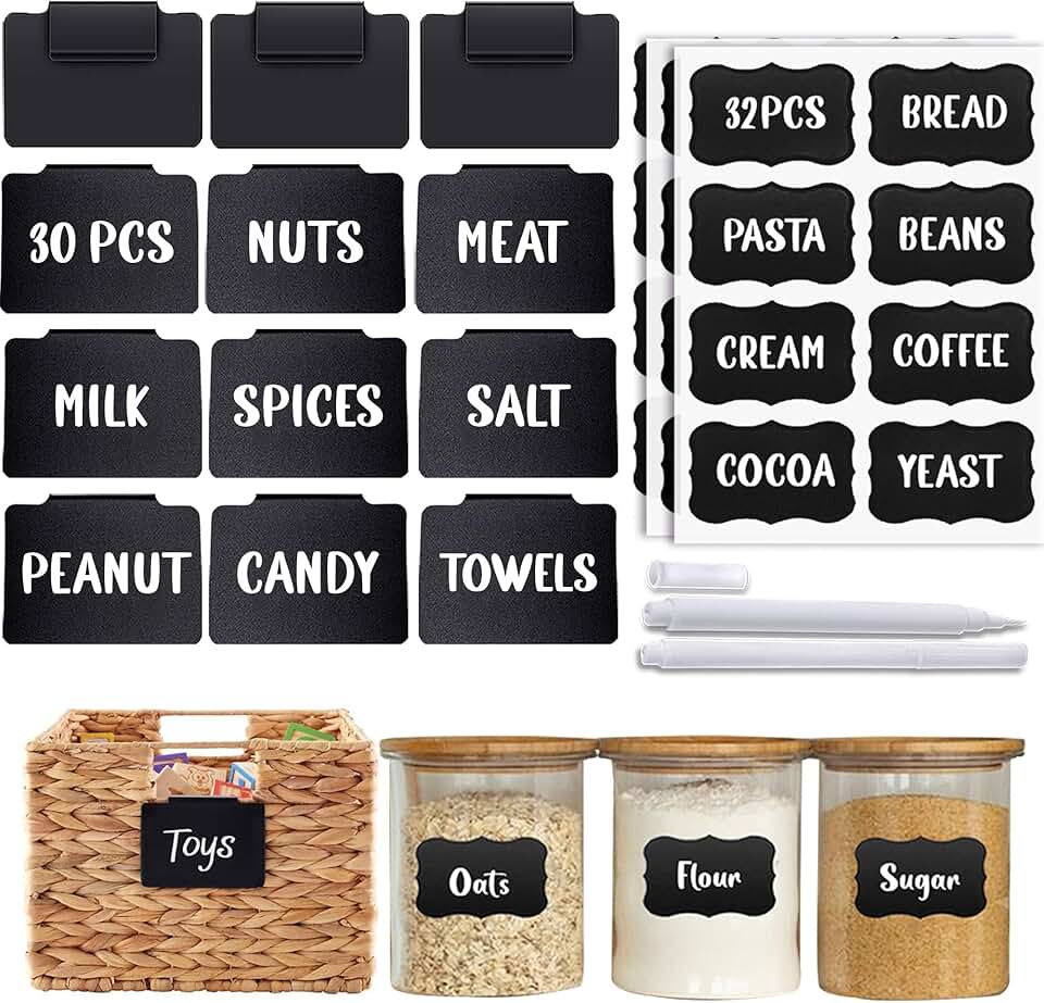 94-Piece Basket Labels and Stickers Set