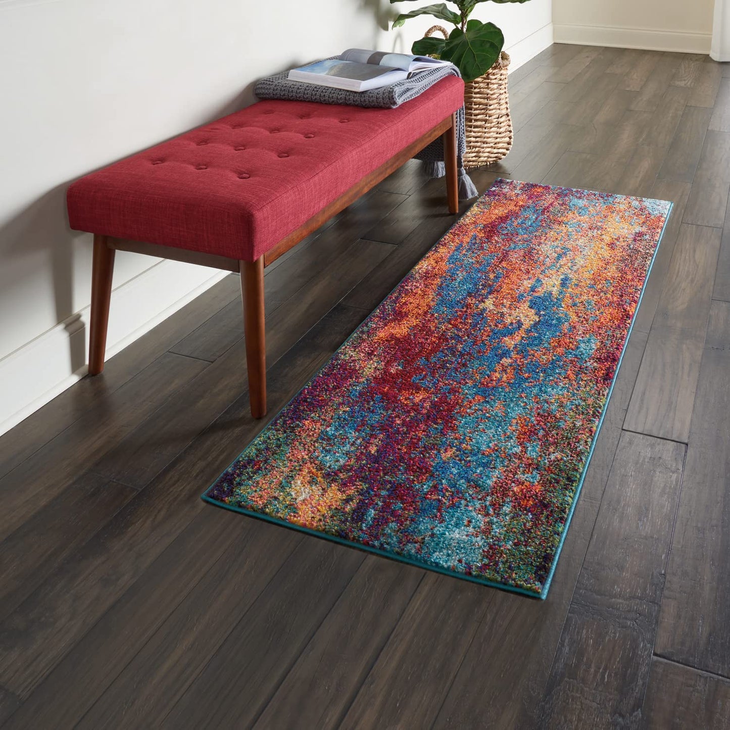 Celestial Modern Abstract Sealife 2'2" x 10' Area Rug, Easy Cleaning, Non Shedding, Bed Room, Living Room, Dining Room, Kitchen 2x10)