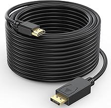 50FT 4K DisplayPort to HDMI Cable for HDTV and Monitor