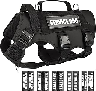 Service Dog Vest Harness for Medium Dogs with Patches