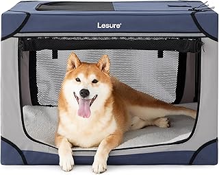 Soft Collapsible 30-Inch Dog Crate for Medium Pets