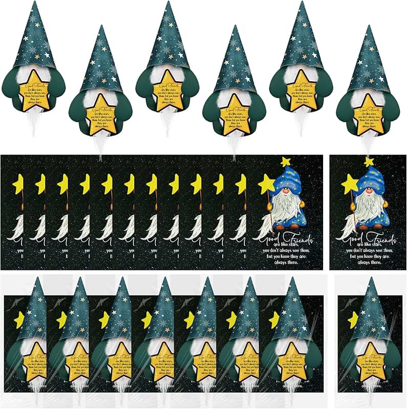 8 Plush Gnome Ornaments for Friends and Holidays