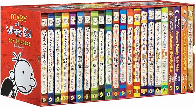Complete Boxed Set of 22 Wimpy Kid Books for Kids