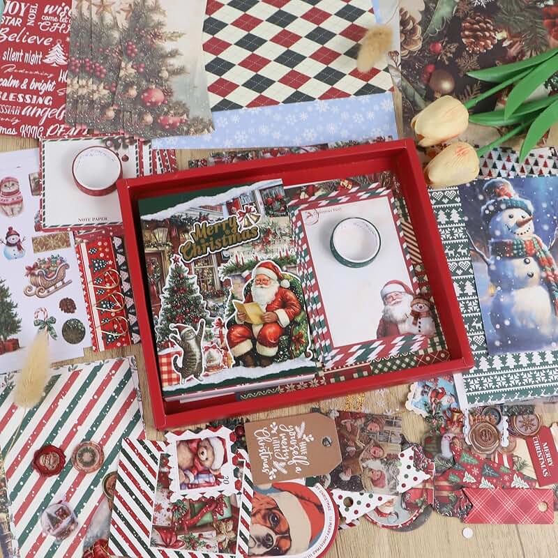 157-Piece Christmas Scrapbooking Supplies Kit for All Ages