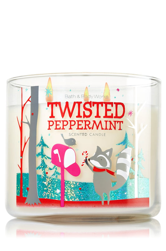 Twisted Peppermint 3 Wick 14.5 Oz Candle 2014 Edition