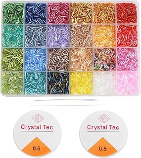 9600pcs Glass Bead Kit for Jewelry Making