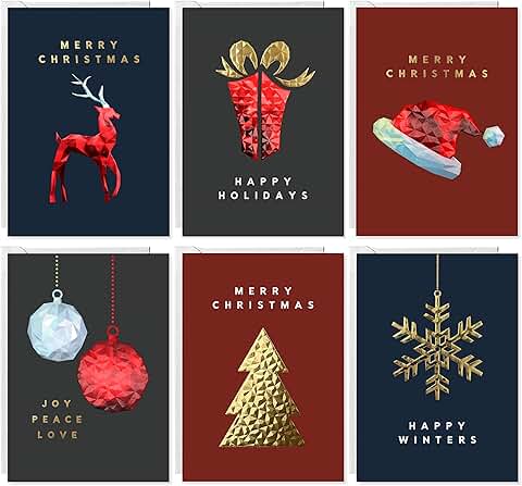 Christmas Greeting Card Assortment with Envelopes