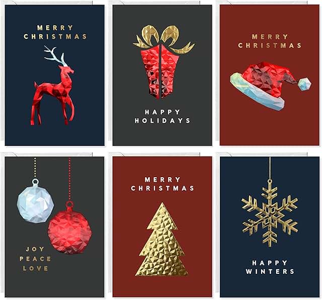 Christmas Greeting Card Assortment with Envelopes