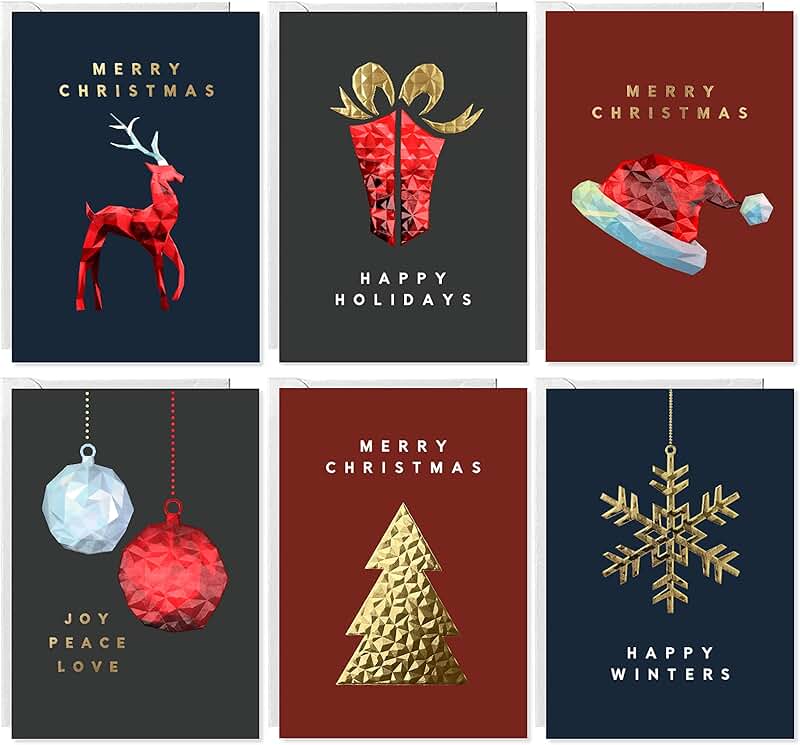 Christmas Greeting Card Assortment with Envelopes