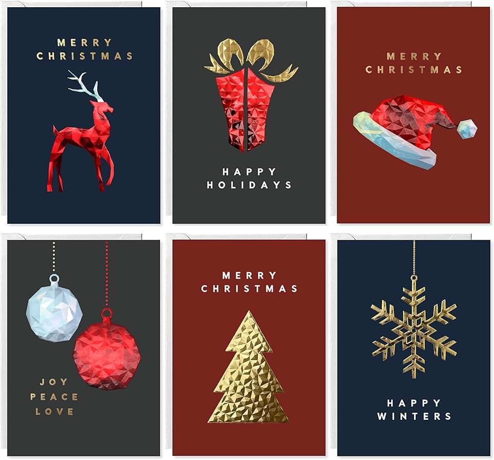 Christmas Greeting Card Assortment with Envelopes
