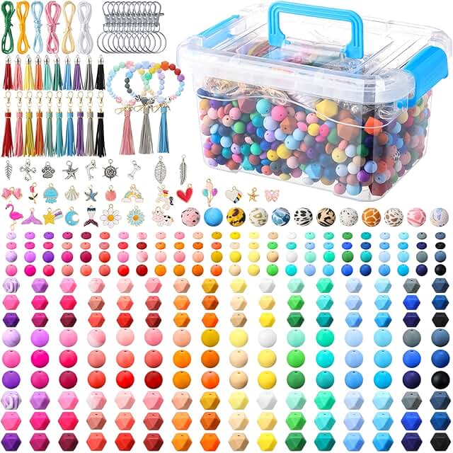 1176 Silicone Beads for Jewelry Making Kit