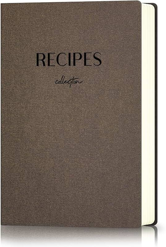 Large 192-Page Recipe Notebook for Family Cooking