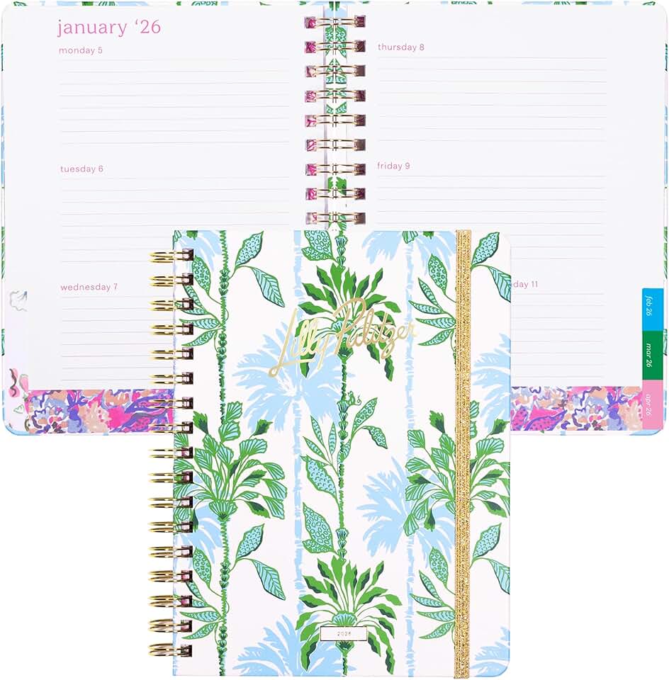 Large Monthly Planner for 2026 with Calendar and Extras