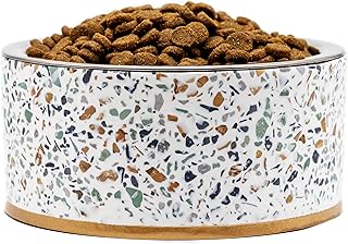 Elevated Pet Bowl Stand with Removable Stainless Steel Bowl