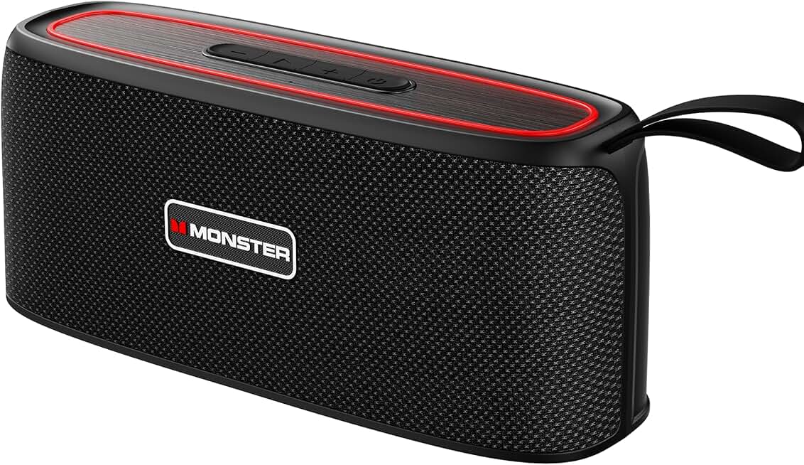 Portable Bluetooth Speaker with Loud Stereo Sound and Waterproof Design