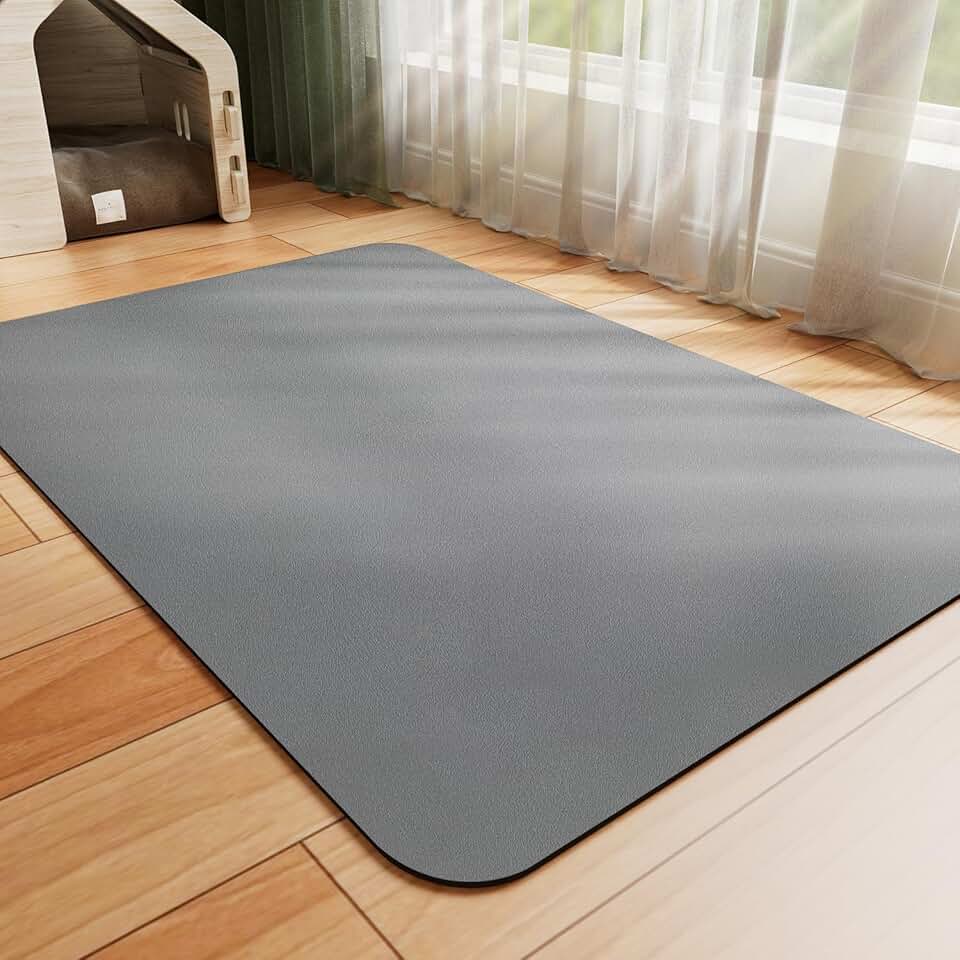 Absorbent Pet Food and Water Mat, Easy to Clean