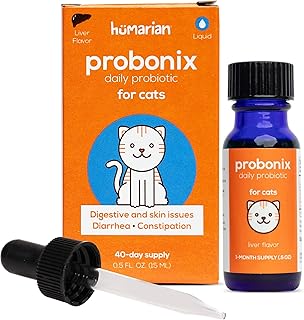 Probonix Liquid Probiotics for Cats, 8 Strains, 30 Days