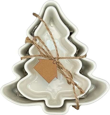 Holiday Tree Bowl Set for Snacks and Desserts