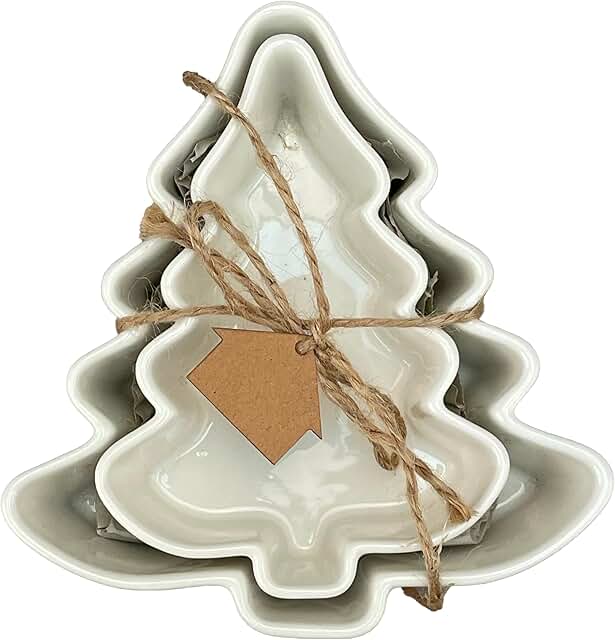 Holiday Tree Bowl Set for Snacks and Desserts