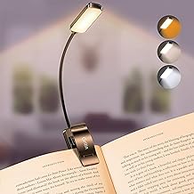 Rechargeable Book Light with 9 LEDs and Stepless Dimming