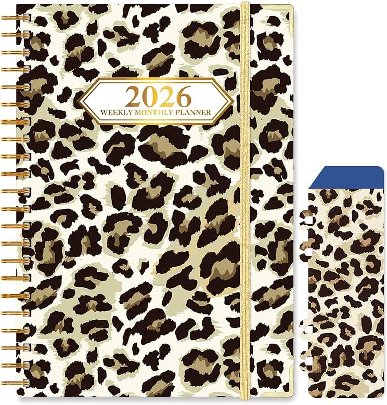 2026 Monthly and Weekly Planner with Tabs and Pocket