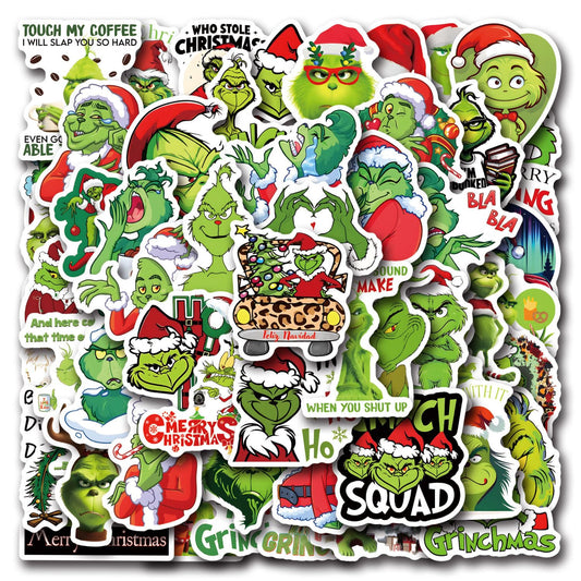 55 Christmas Grinch Stickers for Kids and Teens