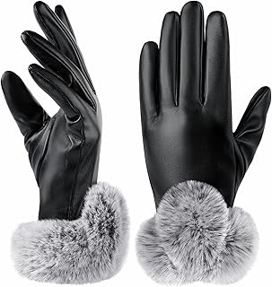 Women’s Leather Winter Touch Screen Gloves