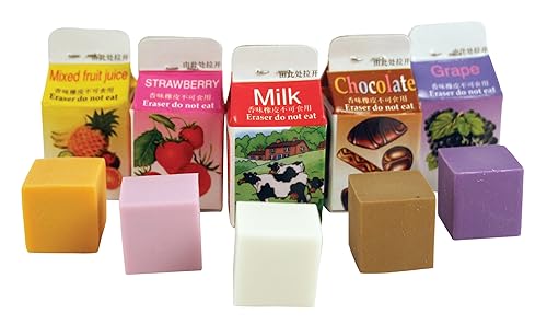 Milk Carton Scented Erasers