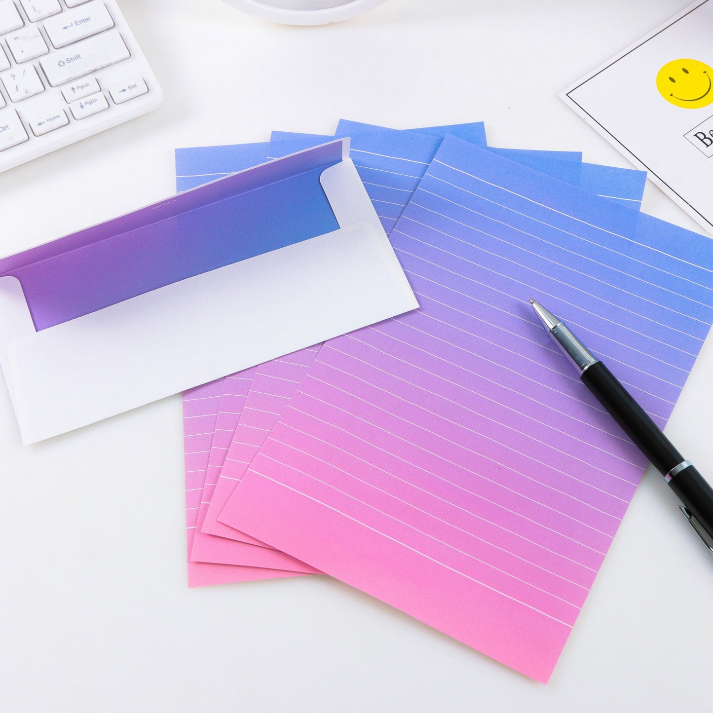 Colorful 48-Piece Writing Stationery Set with Envelopes