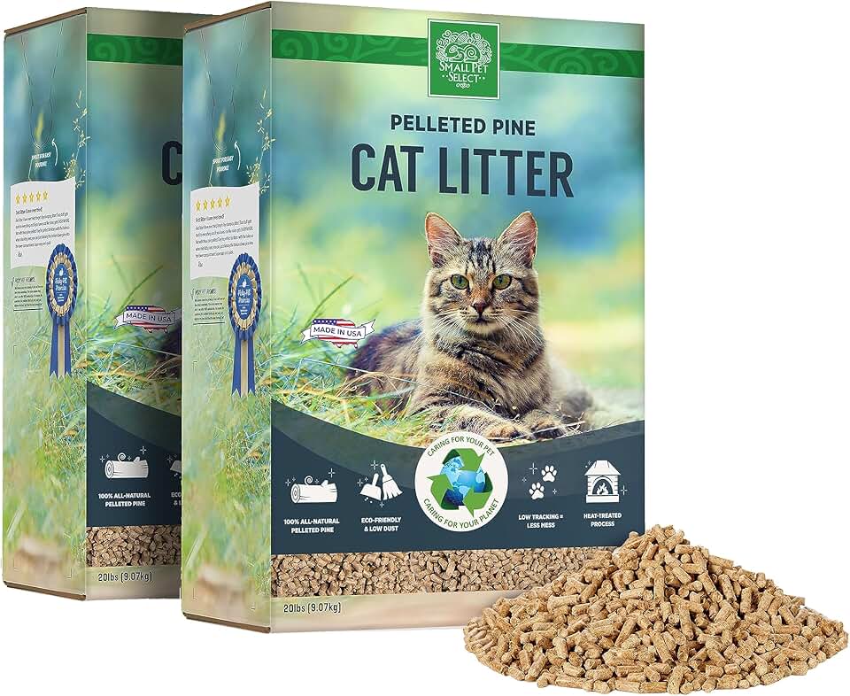 Pelleted Pine Cat Litter for Sifting Boxes, 40lb