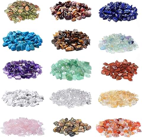 1500pcs Gemstone Chip Beads for Jewelry Making