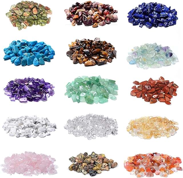 1500pcs Gemstone Chip Beads for Jewelry Making