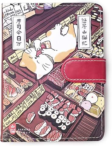 Cute Cartoon Kawaii Composition Notebook with Magnetic Clasp