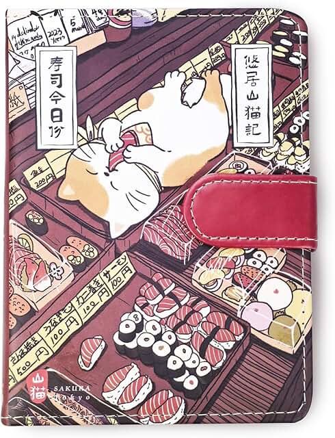 Cute Cartoon Kawaii Composition Notebook with Magnetic Clasp