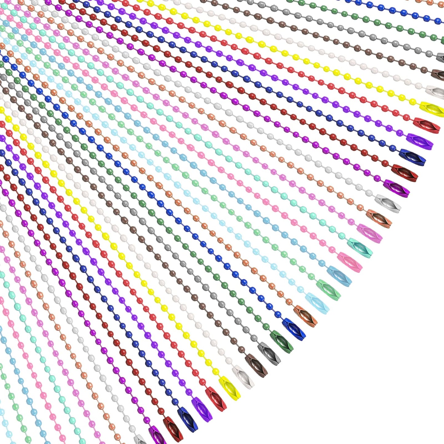 200 Pcs Stainless Steel Beaded Chain for Jewelry Making