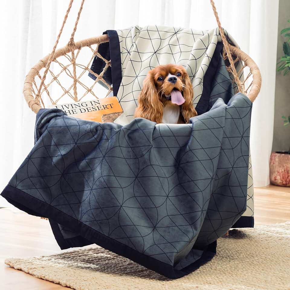 Waterproof Dog Blanket for Bed, 45x60 Inches