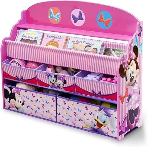Deluxe Book and Toy Organizer with Minnie Mouse