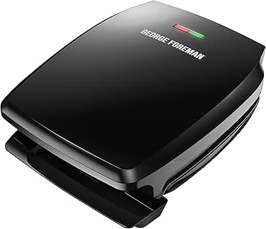 4-Serving Classic Indoor Electric Grill and Panini Press
